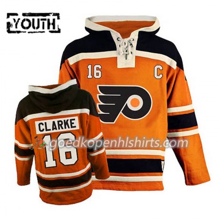 Philadelphia Flyers Bobby Clarke 16 Oranje Hoodie Sawyer - Kinderen